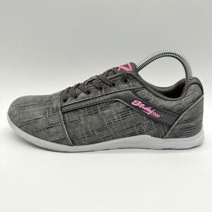 Strikeforce Nova Lite Bowling Shoes Women 8.5 Grey Pink Athletic FlexSlide L-054